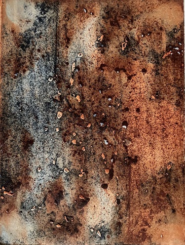 Angela Shacklady, “Rust”,  2020,  acid etch on copper