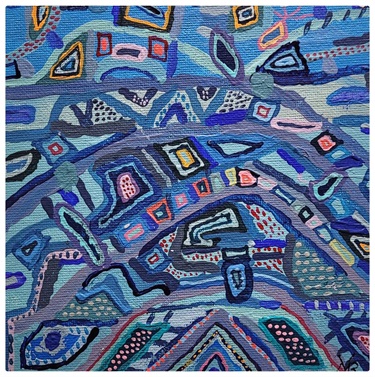 Michael Buzinskas,  No. 23 - The Blue Piece - Acrylic on canvas (40x30cm)