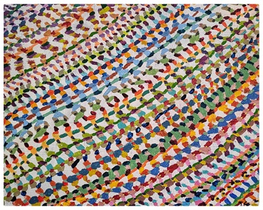 Michael Buzinskas,  No. 37 - Human Chain - Acrylic on canvas (25x20cm)