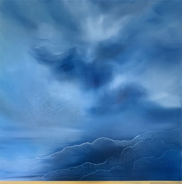Gaia Starace, “Blue Clouds”, 2022, oil on canvas