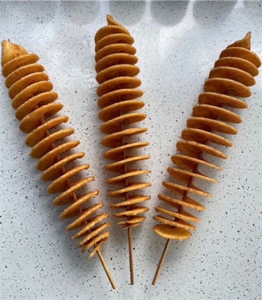Golden Chips on a Stick