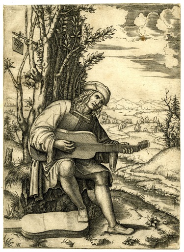 Engraved print by Marcantonio c.1520. Courtesy the British Museum Public Commons, BY-NC-SA 4.0.