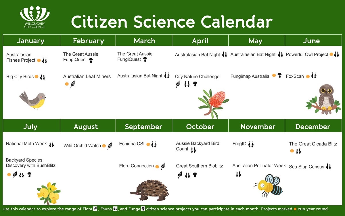 Citizen Science Calendar