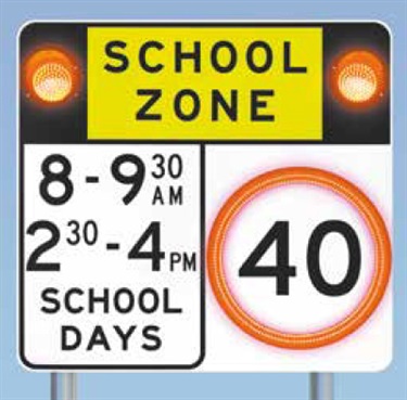 School zone signage