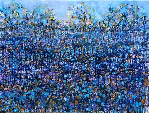 Geoffrey Adams, Mangrove Galaxy, 2020, oil on canvas