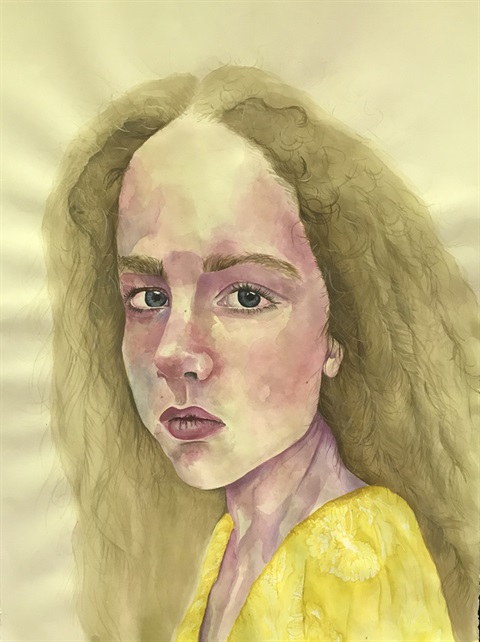 Jemima Barwick, Chrysalis , 2020, watercolour on paper