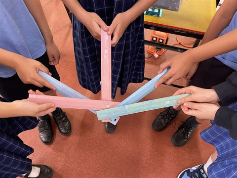 OLOD students plastic rulers